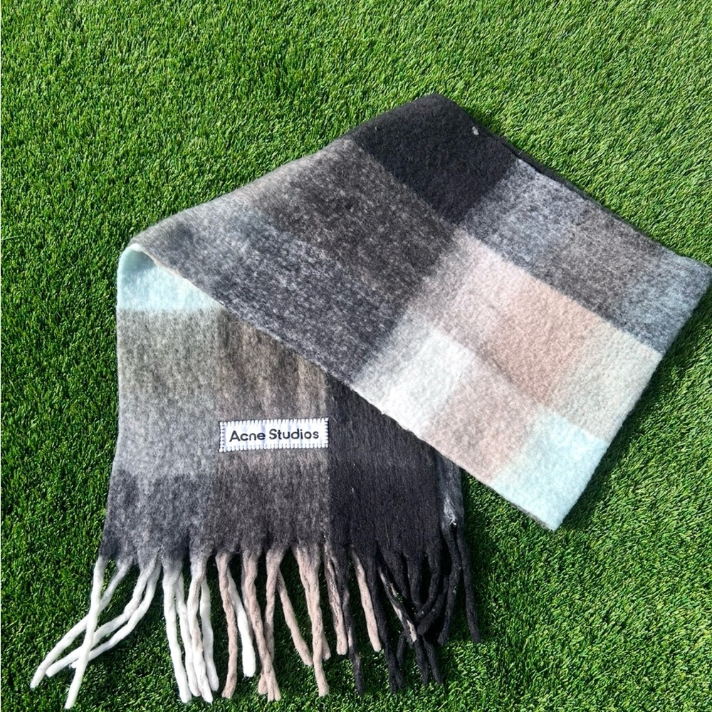 Acne Studios Gray Wool Scarf